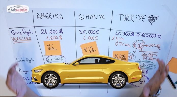 27.500 Dolarlık Mustang’in Türkiye’de 490.000 TL olması!