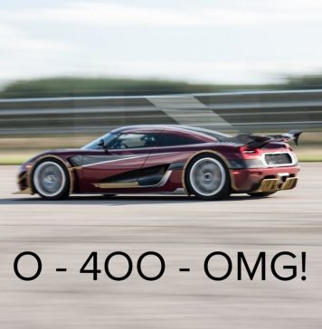 Agera RS’ten yeni 0-400-0 rekoru!