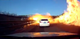 LPG tankeri otoyolda devrilirse