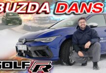 VW Golf R’ı Çivili Lastikle Donmuş Gölde Kullandım!