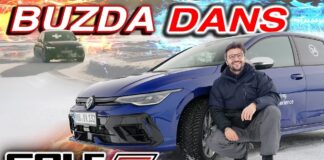 VW Golf R’ı Çivili Lastikle Donmuş Gölde Kullandım!