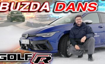 VW Golf R’ı Çivili Lastikle Donmuş Gölde Kullandım!